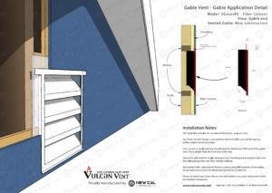 Fiber Cement Gable Vent