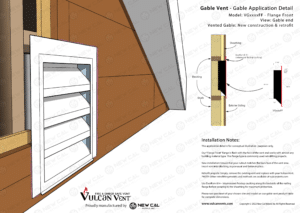 Flange Front Gable Vent