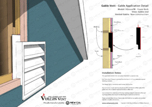 Foam Back Gable Vent