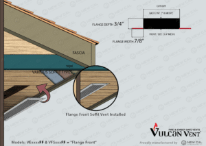 Vulcan Flange Front Soffit Vent