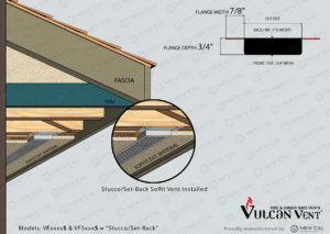 Vulcan Foam Back Soffit Vent