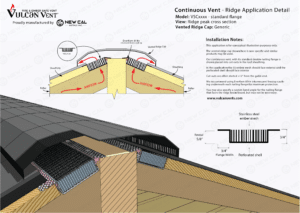 Generic Ridge Detail - Standard Flange