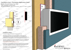 Foam Back Foundation Vent