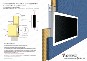 Fiber Cement Foundation Vent